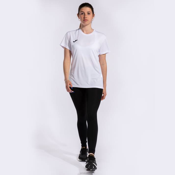 Joma 82P4R3995 أبيض قميص قصير الأكمام الفائز الثاني نحيف