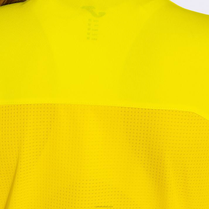 Joma 82P4R3997 أصفر قميص قصير الأكمام الفائز الثاني نحيف