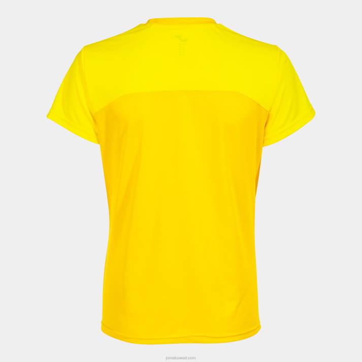 Joma 82P4R3997 أصفر قميص قصير الأكمام الفائز الثاني نحيف