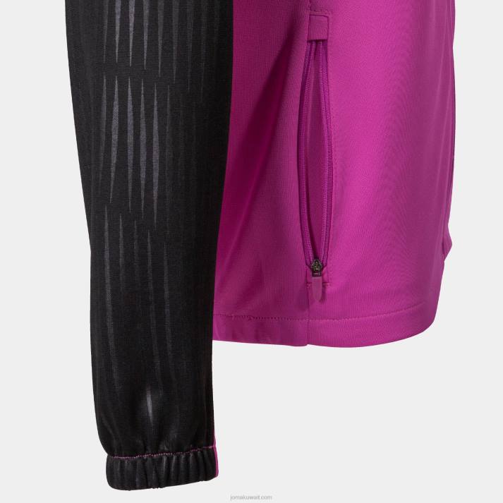 Joma 82P4R3999 نيون وردي أسود سترة مونتريال نحيف