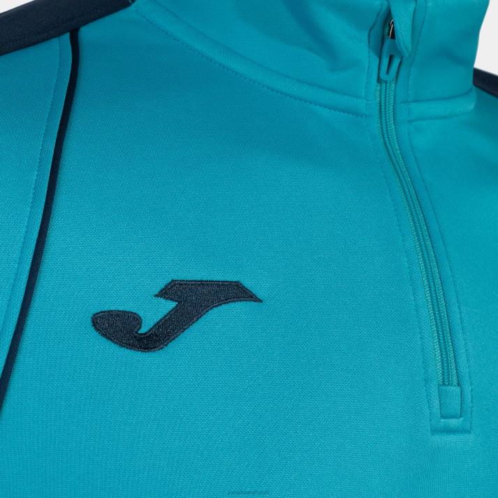 Joma 82P4R399 الفلورسنت الفيروز الأزرق الداكن بطولة قميص من النوع الثقيل السابع رجال