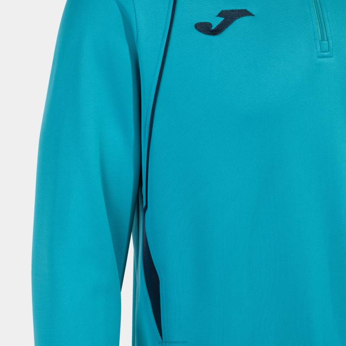 Joma 82P4R399 الفلورسنت الفيروز الأزرق الداكن بطولة قميص من النوع الثقيل السابع رجال