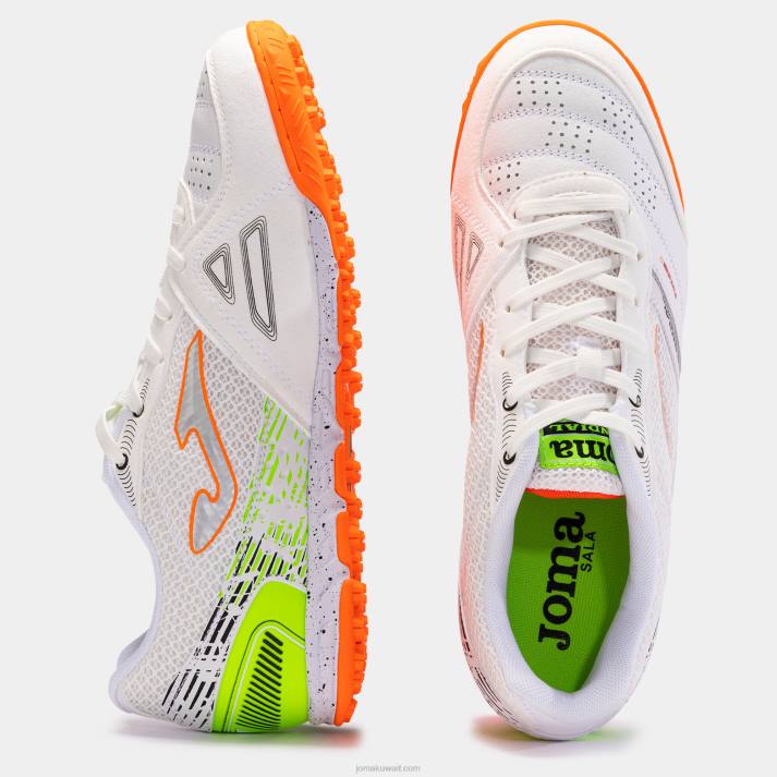 Joma 82P4R39 المرجان الأبيض حذاء كرة القدم مونديال 23 تيرف