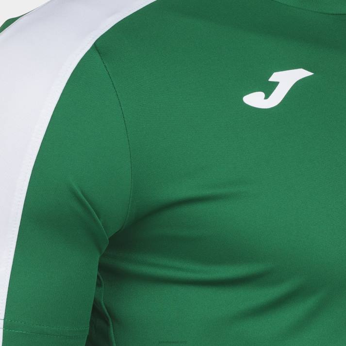 Joma 82P4R3 أبيض أخضر أكاديمية قميص بأكمام قصيرة iii رجال