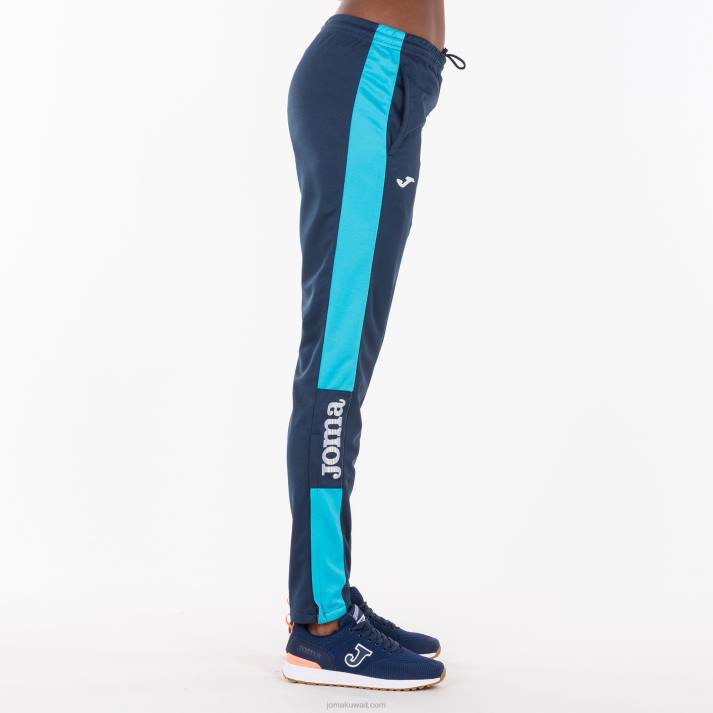 Joma 82P4R4017 الأزرق الداكن الفيروز الفلوريسنت بطولة السراويل الطويلة الرابع نحيف