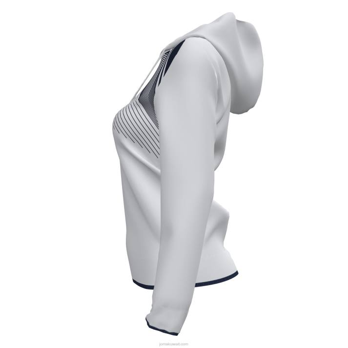 Joma 82P4R4020 أبيض كحلي سوبر نوفا II سترة مقنعين نحيف