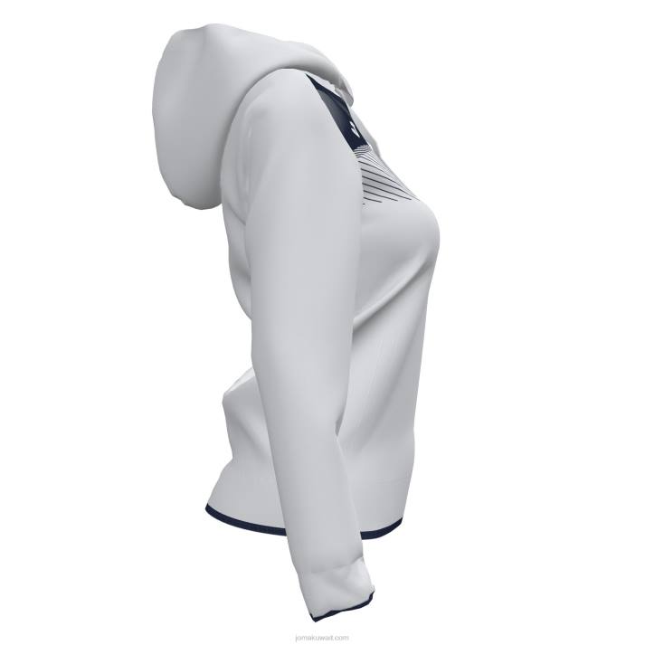 Joma 82P4R4020 أبيض كحلي سوبر نوفا II سترة مقنعين نحيف