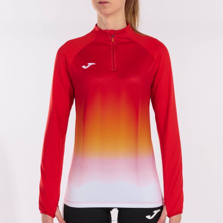 Joma 82P4R4024 أحمر أبيض أصفر قميص من النوع الثقيل النخبة السابع نحيف