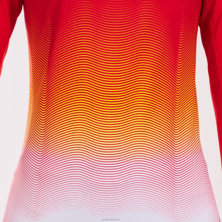 Joma 82P4R4024 أحمر أبيض أصفر قميص من النوع الثقيل النخبة السابع نحيف