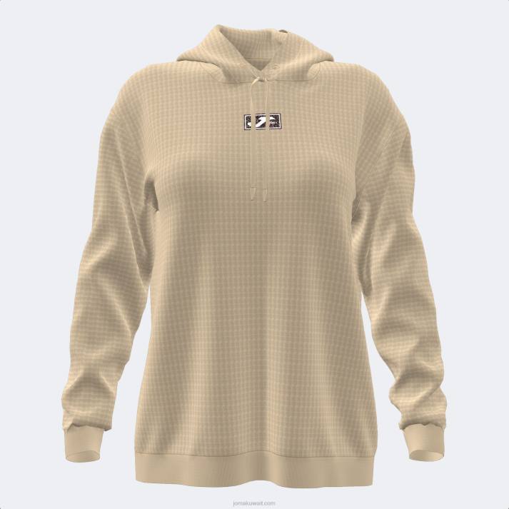 Joma 82P4R4040 اللون البيج دافني سترة مقنعين نحيف