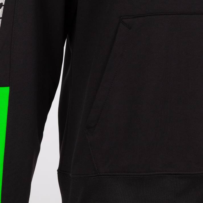 Joma 82P4R4044 أسود أخضر نيون بطولة سترة مقنعين الرابع نحيف