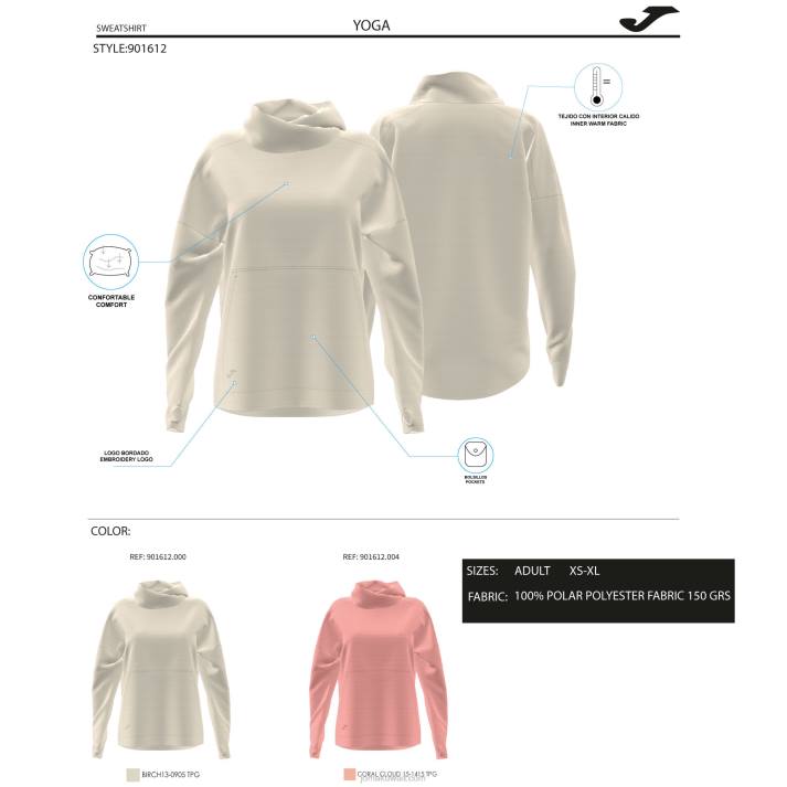 Joma 82P4R4049 اللون البيج التنفس من النوع الثقيل نحيف