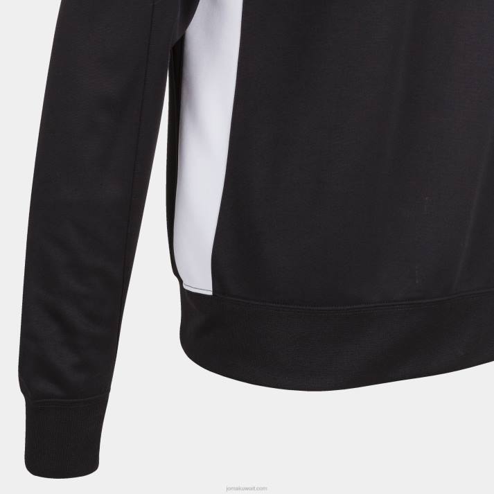 Joma 82P4R4052 أسود أبيض بطولة قميص من النوع الثقيل vi نحيف