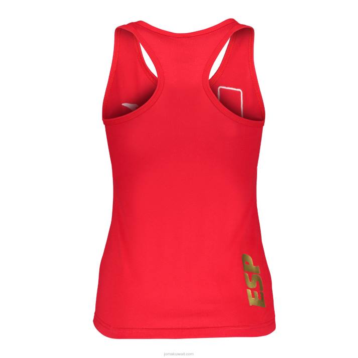 Joma 82P4R4053 أحمر بلا أكمام تي شيرت الترفيه اللجنة الأولمبية الإسبانية نحيف