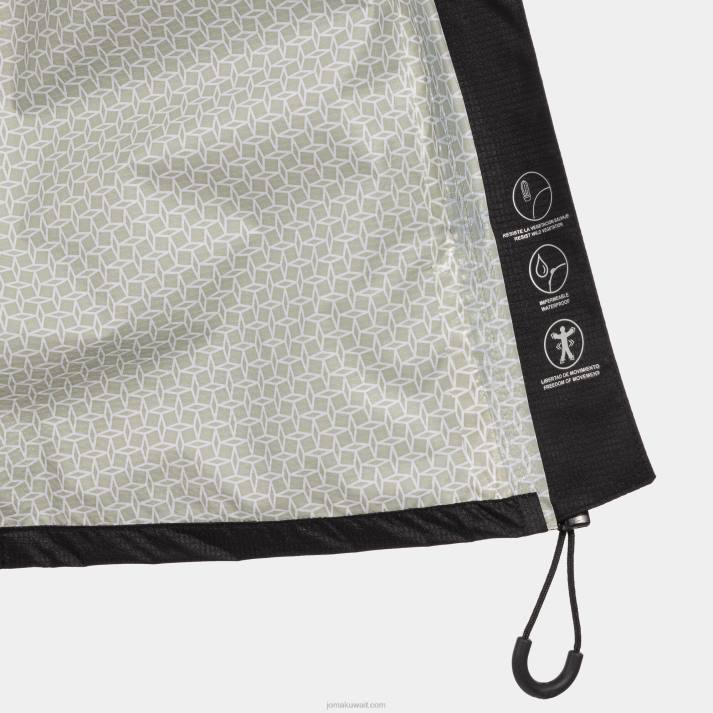 Joma 82P4R4062 أسود سترة المطر r- درب الطبيعة نحيف