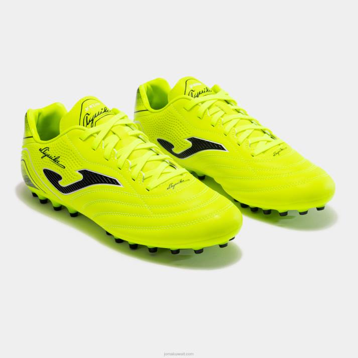 Joma 82P4R4063 الفلورسنت الأصفر حذاء كرة القدم aguila 23 العشب الاصطناعي