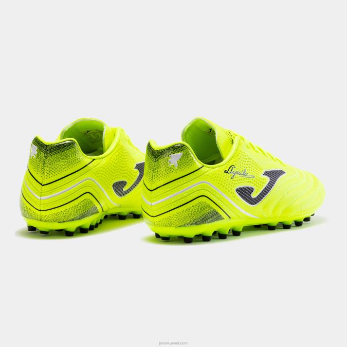 Joma 82P4R4063 الفلورسنت الأصفر حذاء كرة القدم aguila 23 العشب الاصطناعي