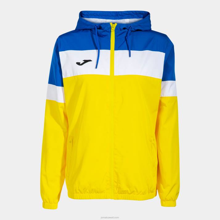 Joma 82P4R4073 أصفر أزرق ملكي طاقم سترة المطر رابعا نحيف