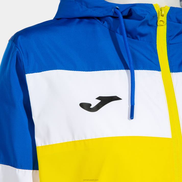 Joma 82P4R4073 أصفر أزرق ملكي طاقم سترة المطر رابعا نحيف