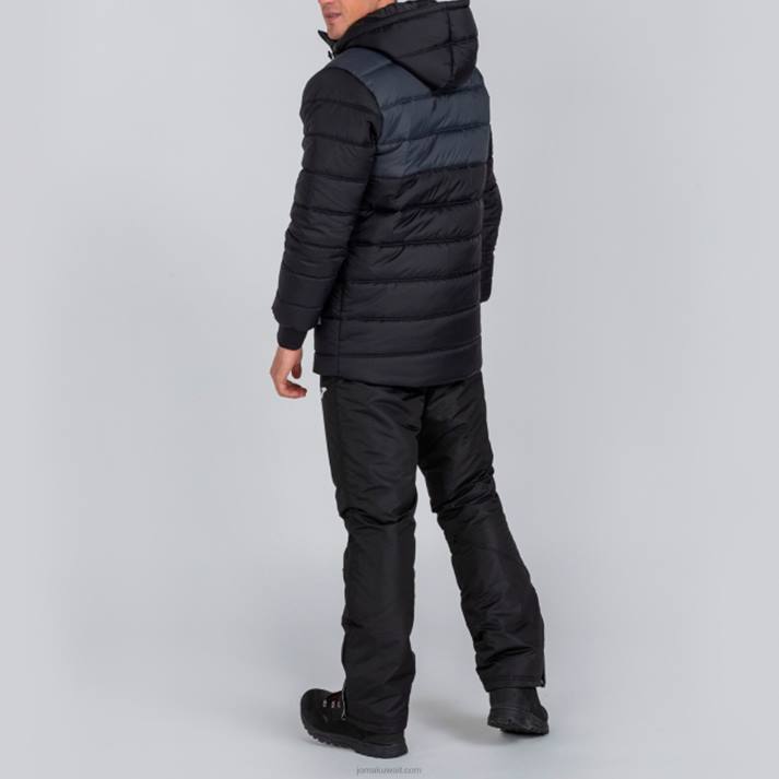 Joma 82P4R4075 أسود رمادي غامق anorak الحضرية الثاني رجال