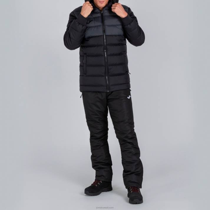 Joma 82P4R4075 أسود رمادي غامق anorak الحضرية الثاني رجال