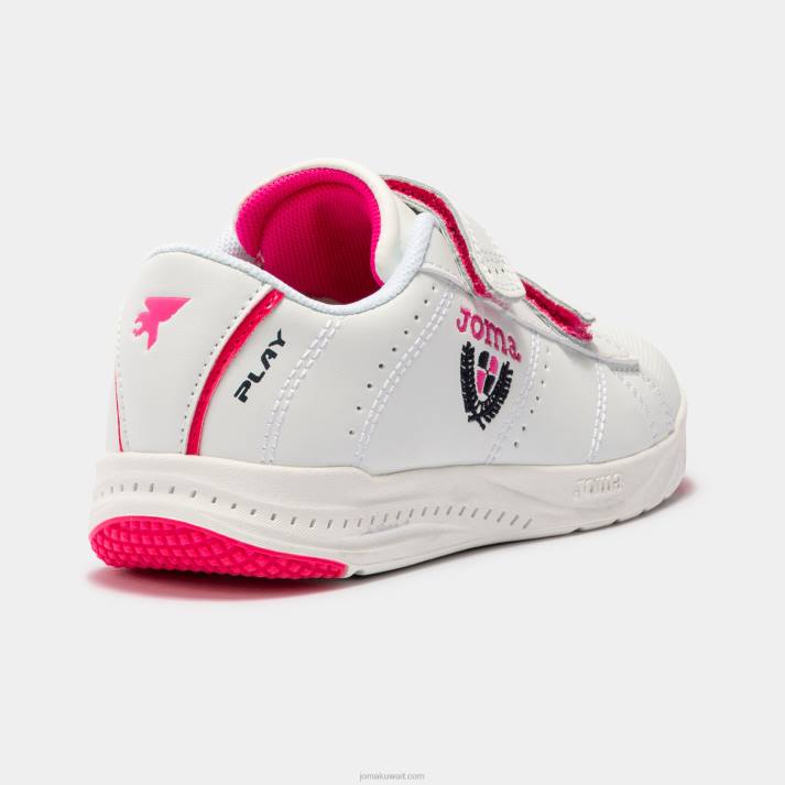 Joma 82P4R4079 الفوشيه الأبيض الاحذية الكاجوال تلعب 22 صغار