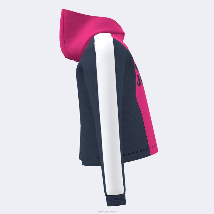 Joma 82P4R4086 الفوشيه الأسود مقنع سترة فتاة بارك