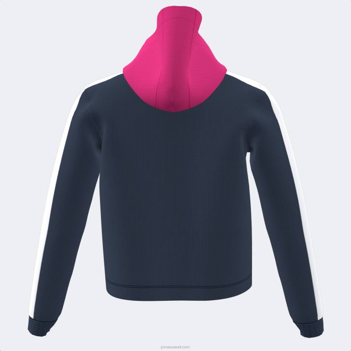 Joma 82P4R4086 الفوشيه الأسود مقنع سترة فتاة بارك