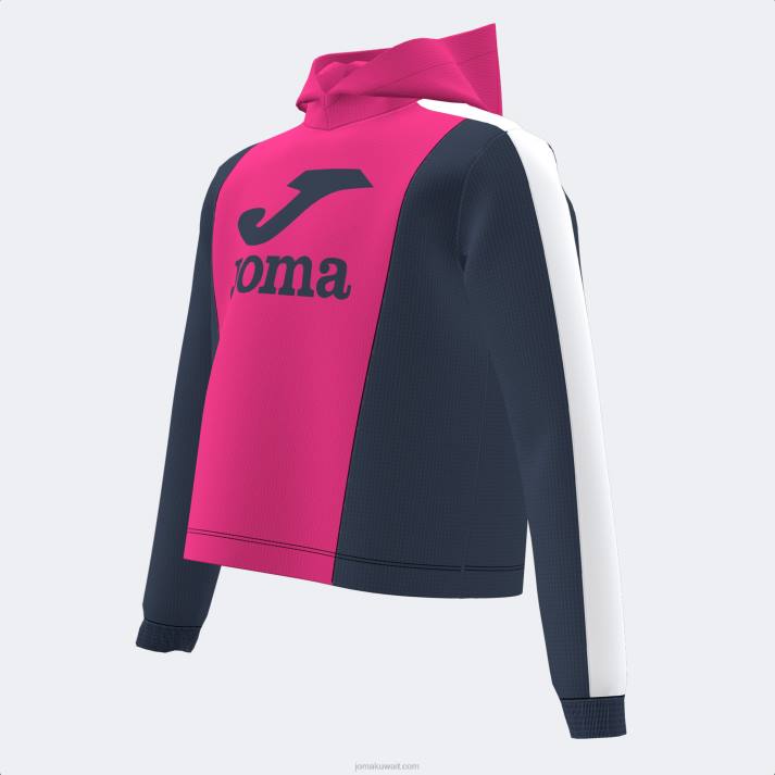 Joma 82P4R4086 الفوشيه الأسود مقنع سترة فتاة بارك