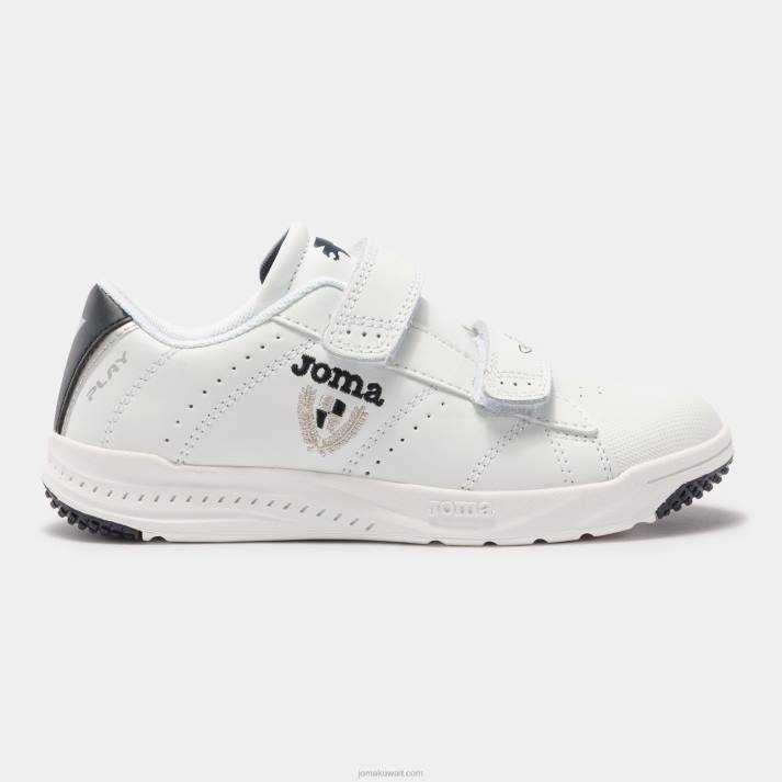 Joma 82P4R4098 أبيض كحلي احذية عادية تلعب 21 صغار