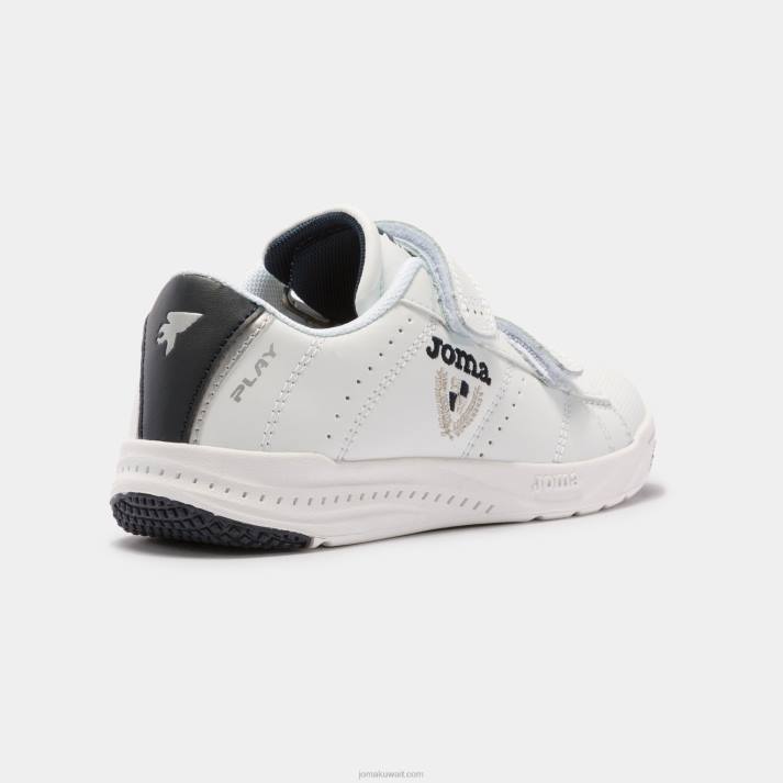 Joma 82P4R4098 أبيض كحلي احذية عادية تلعب 21 صغار