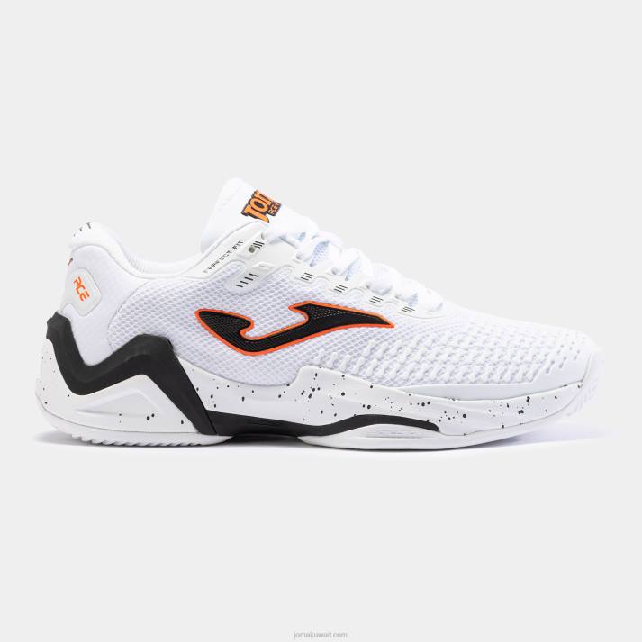 Joma 82P4R40 أبيض أسود حذاء t.ace 23 طين رجال