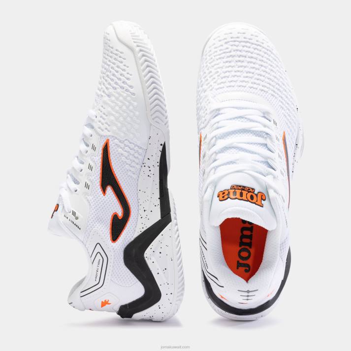 Joma 82P4R40 أبيض أسود حذاء t.ace 23 طين رجال