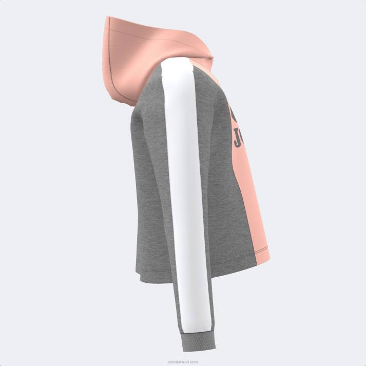 Joma 82P4R4119 الوردي مزيج الرمادي مقنع سترة فتاة بارك