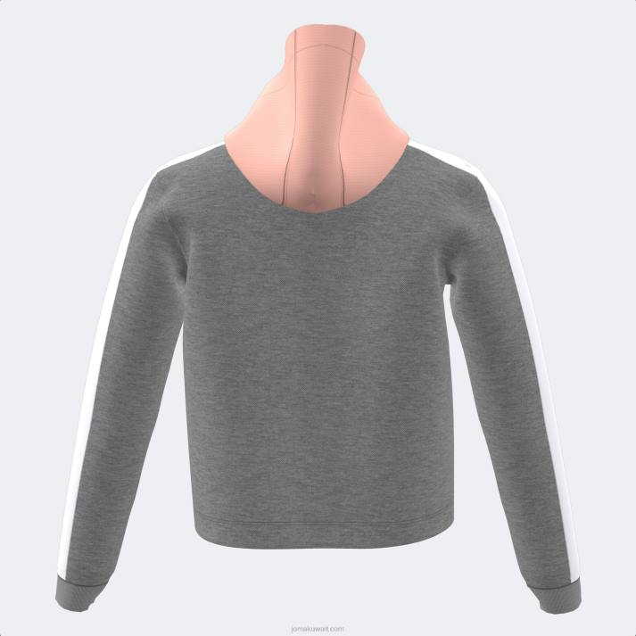 Joma 82P4R4119 الوردي مزيج الرمادي مقنع سترة فتاة بارك