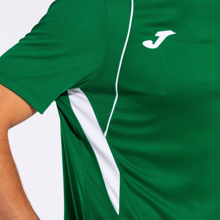 Joma 82P4R412 أبيض أخضر قميص بطولة قصيرة الأكمام السابع رجال