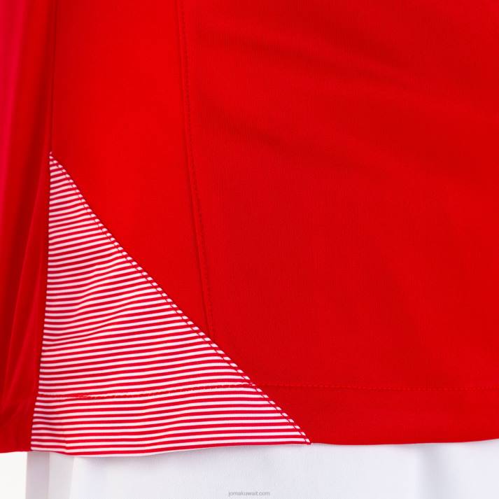 Joma 82P4R4145 احمر ابيض قميص قصير الأكمام أساسي الثاني رجال