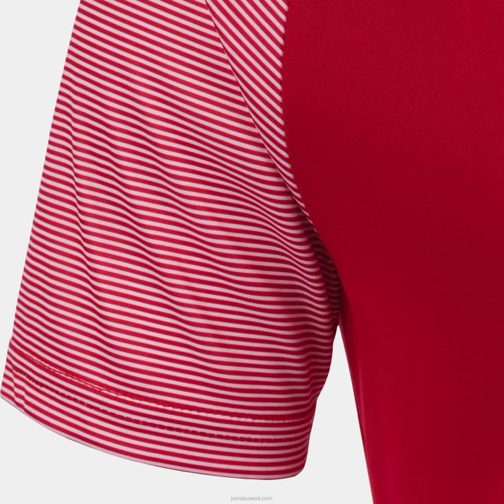 Joma 82P4R4145 احمر ابيض قميص قصير الأكمام أساسي الثاني رجال