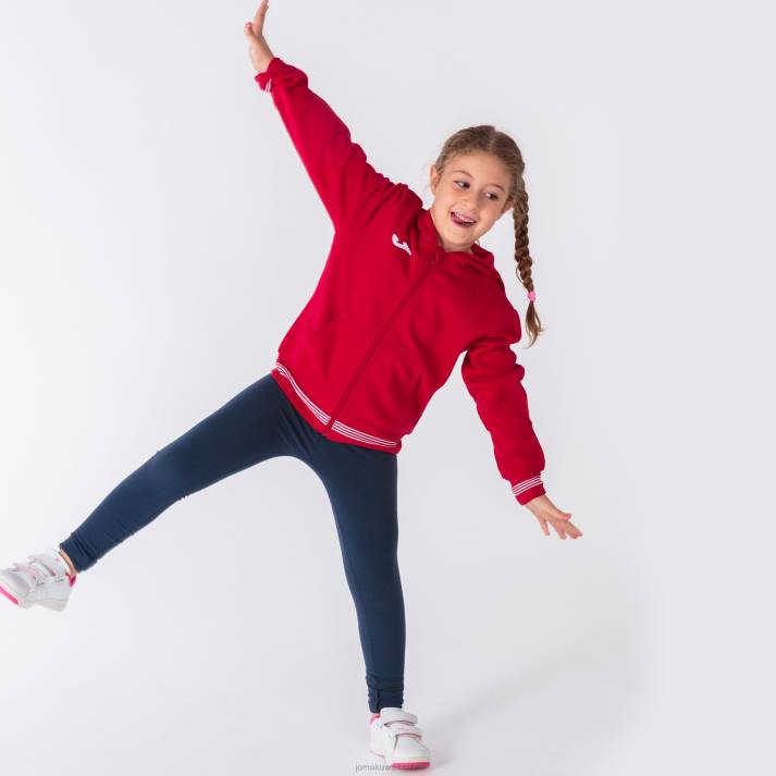 Joma 82P4R4152 أحمر سترة مقنعين في الحرم الجامعي ثالثا رجال