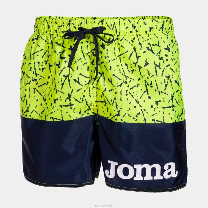 Joma 82P4R4163 أصفر أزرق كحلي مكاييل جذوع السباحة رجال