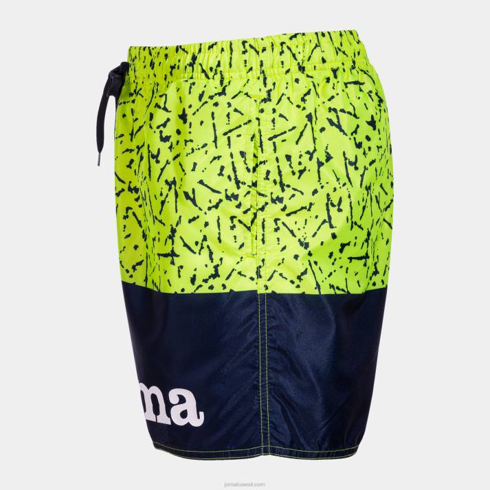 Joma 82P4R4163 أصفر أزرق كحلي مكاييل جذوع السباحة رجال