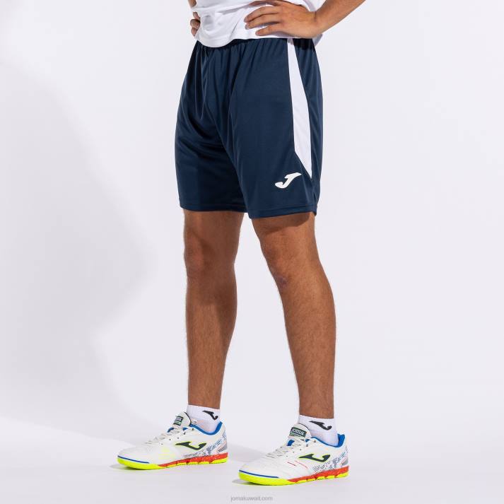 Joma 82P4R4169 الأزرق الداكن الأبيض السراويل غلاسكو رجال