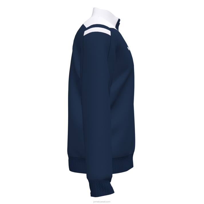 Joma 82P4R4177 الأزرق الداكن الأبيض بطولة قميص من النوع الثقيل vi رجال