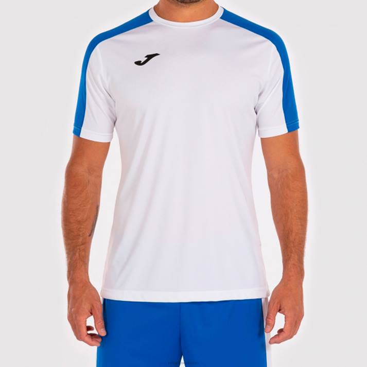 Joma 82P4R4195 أبيض أزرق ملكي أكاديمية قميص بأكمام قصيرة iii رجال