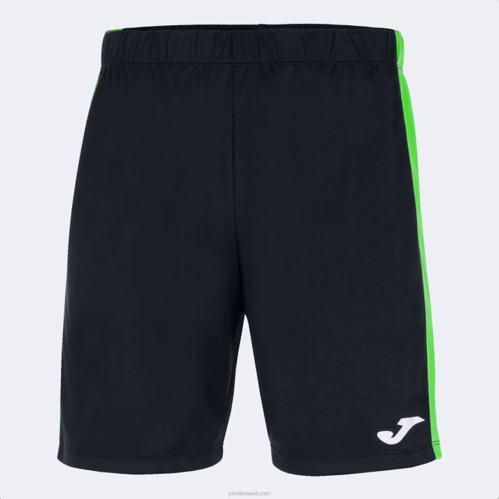 Joma 82P4R4197 أسود أخضر نيون شورت ماكسي رجال