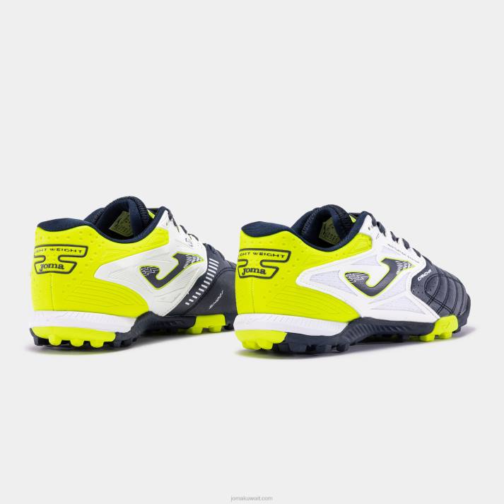 Joma 82P4R419 الأزرق الداكن الأبيض حذاء كرة القدم Cancha 23 turf