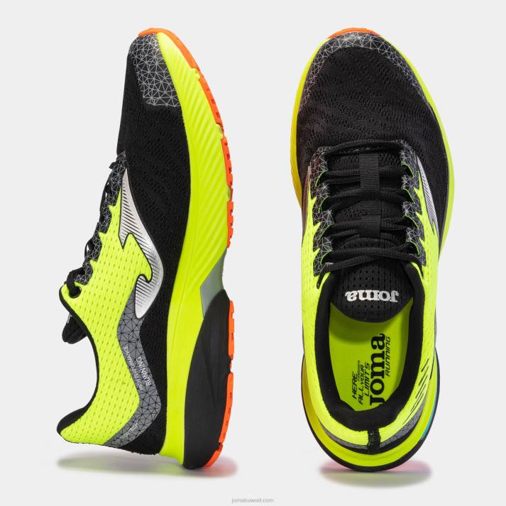Joma 82P4R420 أسود أصفر فلوري حذاء الجري التيتانيوم 23 رجال