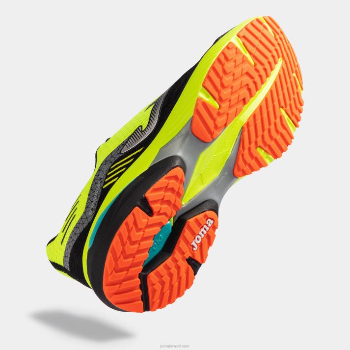 Joma 82P4R420 أسود أصفر فلوري حذاء الجري التيتانيوم 23 رجال