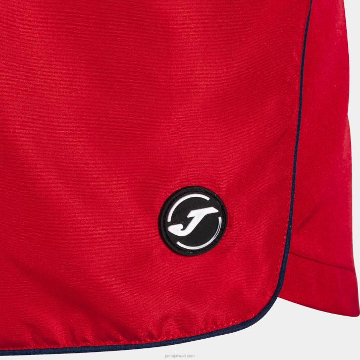 Joma 82P4R4224 أحمر منحنى جذوع السباحة رجال