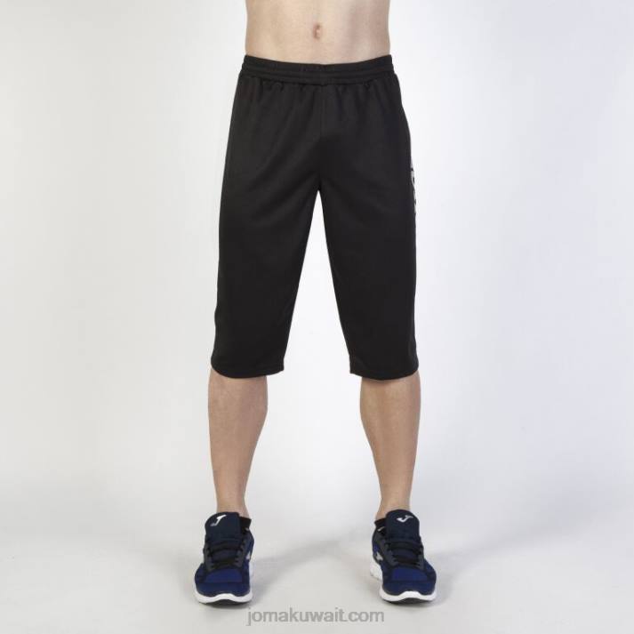 Joma 82P4R4228 أسود 3/4 بنطلون الأقصر رجال